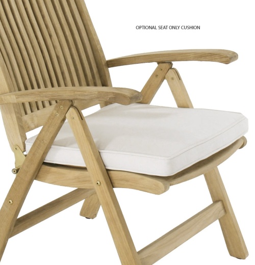 Barbuda Teak Folding Recliner Chair - Picture G