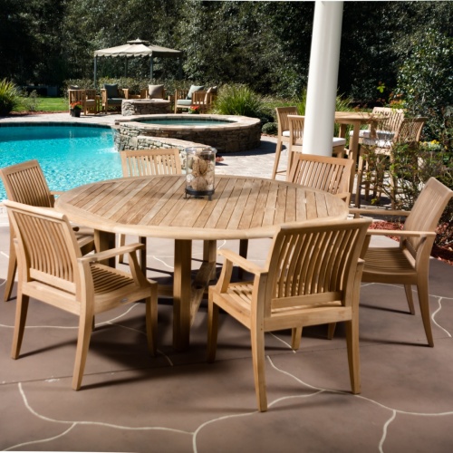 Laguna Teak Dining Armchair - Picture L