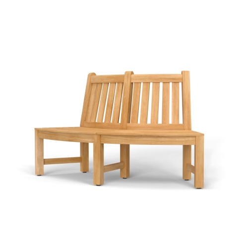 6 ft Teak Tree Bench Section - Picture A