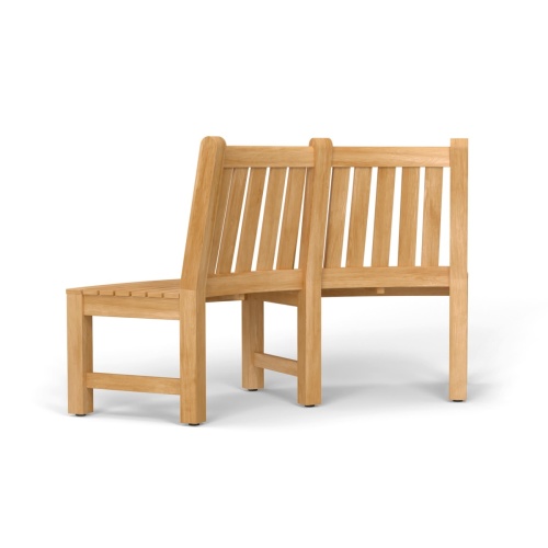 6 ft Teak Tree Bench Section - Picture B
