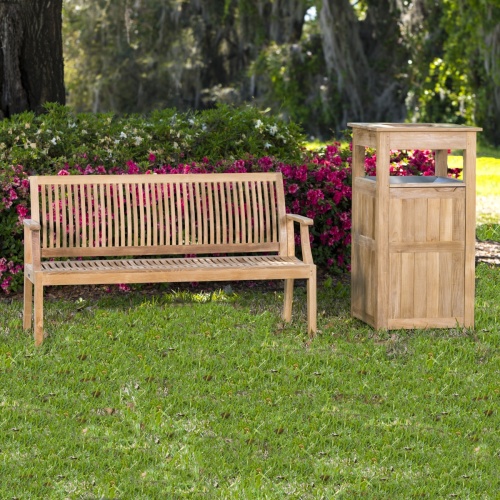 5 ft Laguna Teak Bench - Picture M