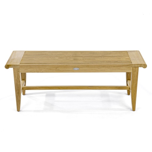4 ft Laguna Teak Backless Bench - Picture K