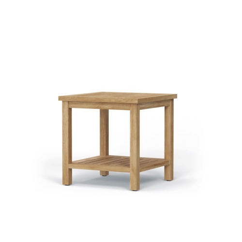 Veranda Teak End Table with Shelf - Picture A