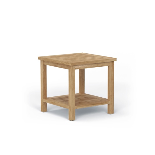 Veranda Teak End Table with Shelf - Picture C