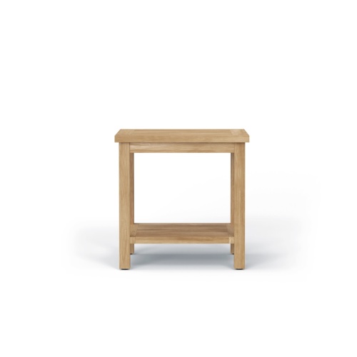 Veranda Teak End Table with Shelf - Picture D