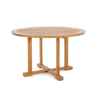 4ft Round Teak Dining Table