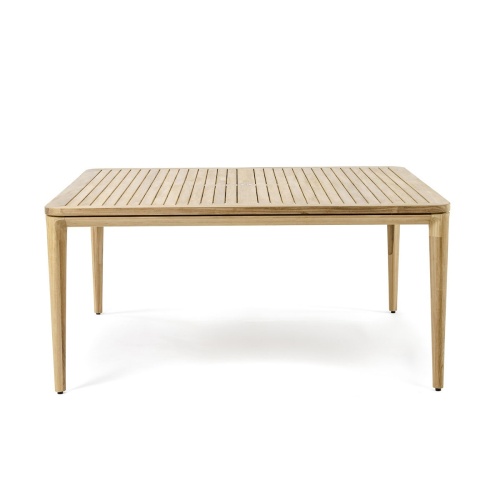 Veranda 5 Foot Square Teak Outdoor Dining Table - Picture A