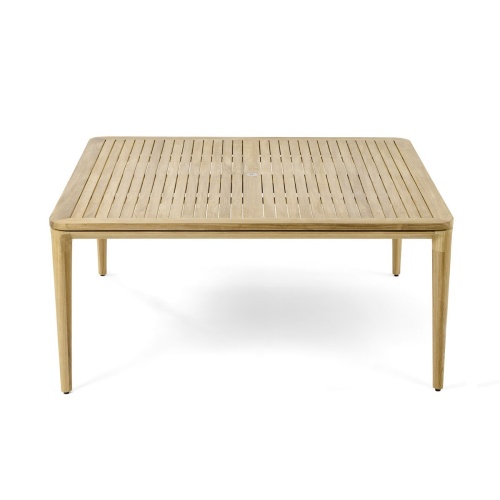 Veranda 5 Foot Square Teak Outdoor Dining Table - Picture D
