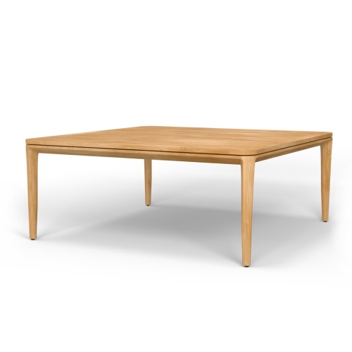 Veranda 6 Foot Square Teak Outdoor Dining Table - Picture A