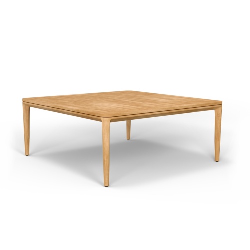 Veranda 6 Foot Square Teak Outdoor Dining Table - Picture C
