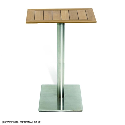 Vogue Rectangular Teak Table Top 24 x 30 - Picture E