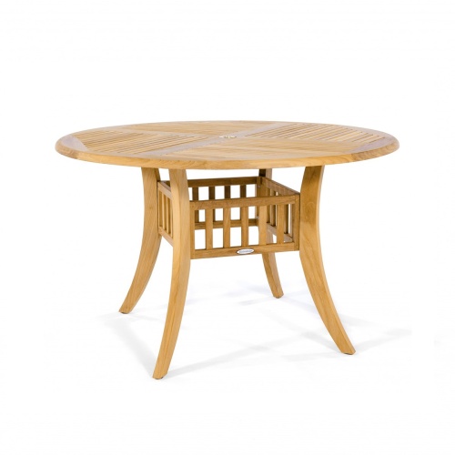 4 ft Grand Hyatt Round Teak Dining Table - Picture A
