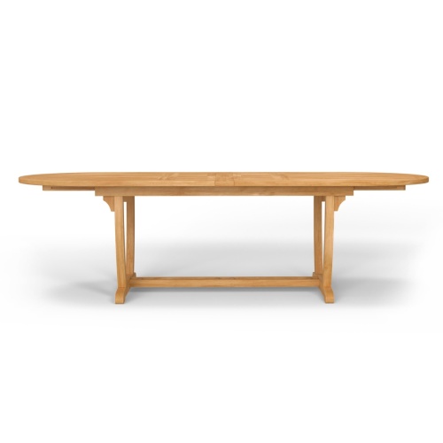 Montserrat Teak Extendable Oval Dining Table - Picture C