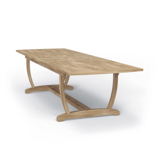 Veranda Rectangular Teak Extension Dining Table - Picture F