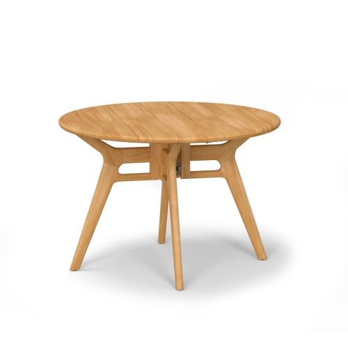 Surf 42 inch Round Folding Drop Leaf Table - Picture A