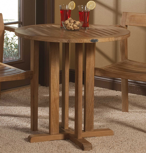 Teak Bistro Table 30 in dia