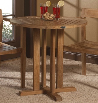 Teak Bistro Table 30 in dia