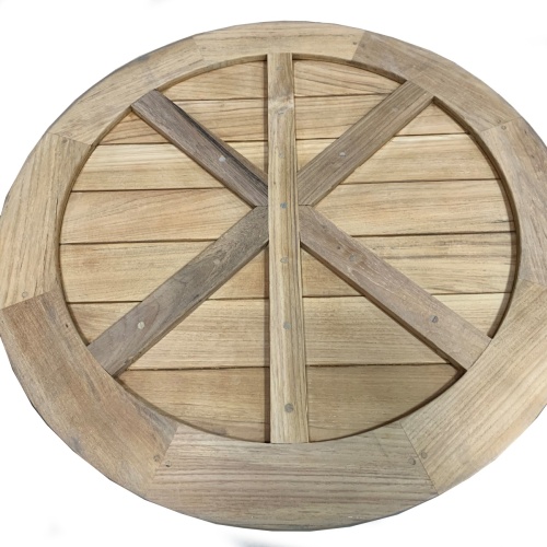 Vogue 36 inch Round Teak Table Top - Picture C