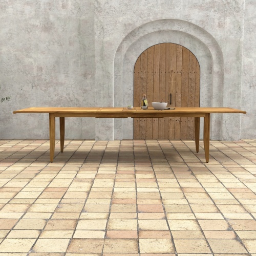 Laguna 11 ft Large Teak Extendable Table - Picture E