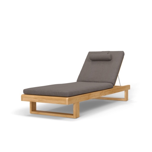 Horizon Teak Chaise Lounger with Sunbrella Cushion - Picture E
