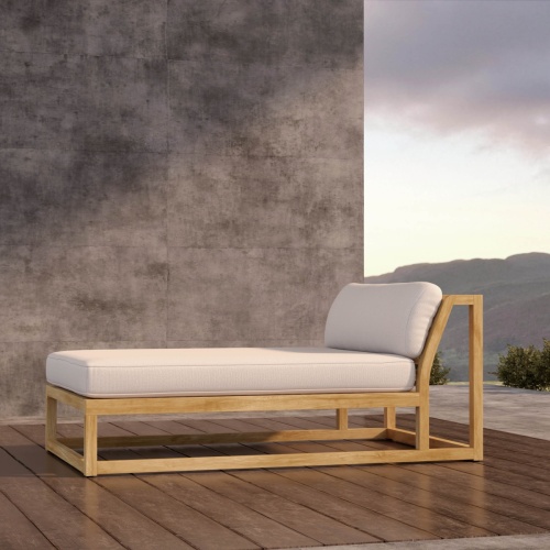 Maya Teak Chaise with Sunbrella Cushion - Picture E
