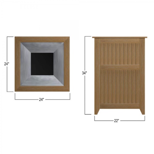 Palazzo I Teak Receptacle - Picture L