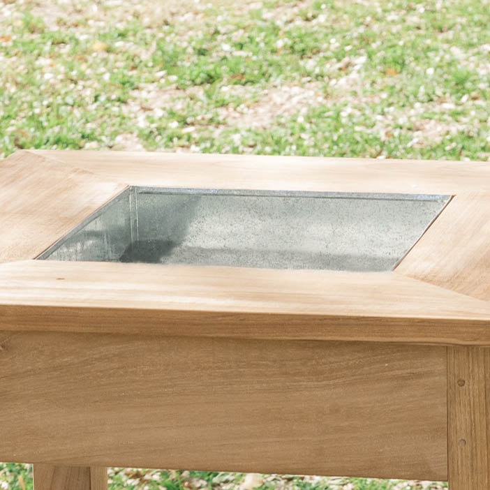 Palazzo III Top Zinc Bin