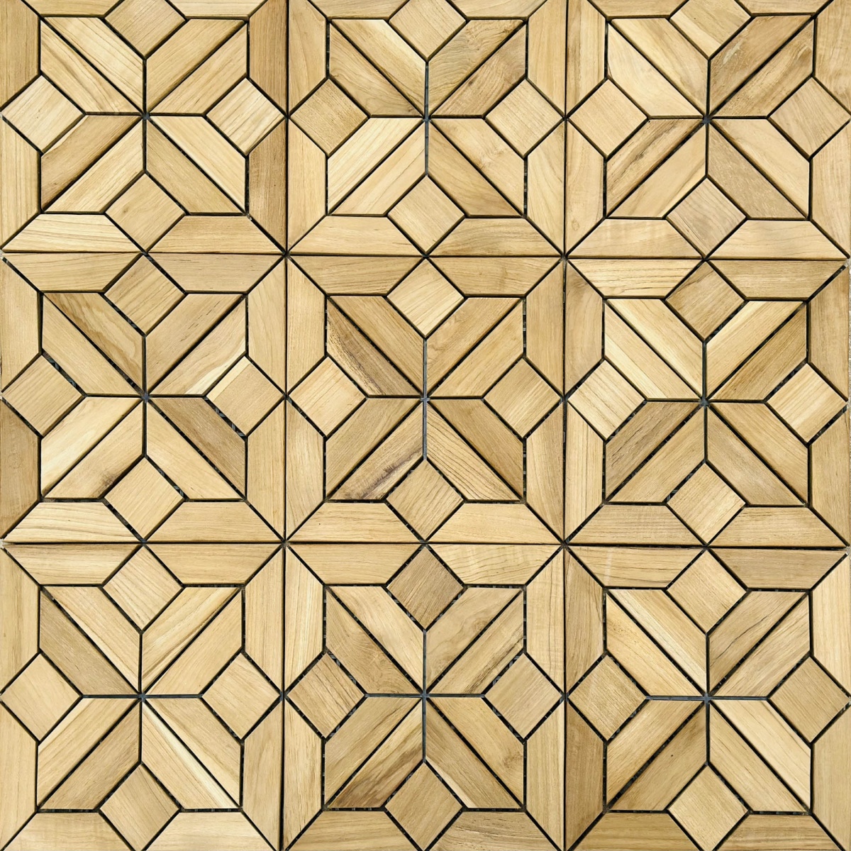 Fez Teak Tiles (12" x 12")