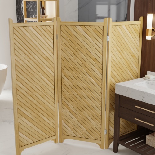 Teak Privacy Shoji Screen - Picture B