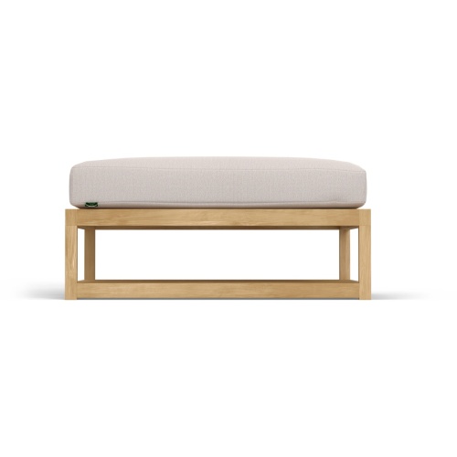Maya Teak Ottoman with Sunbrella Cushion - Picture C