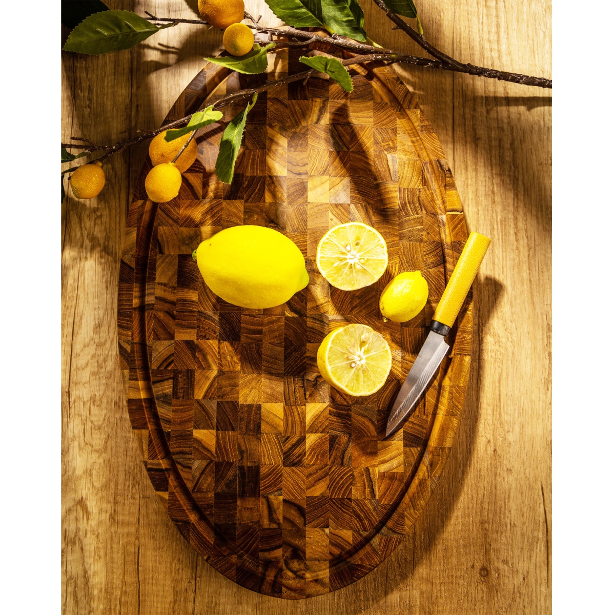 Oval Butcher Block Charcuterie Board