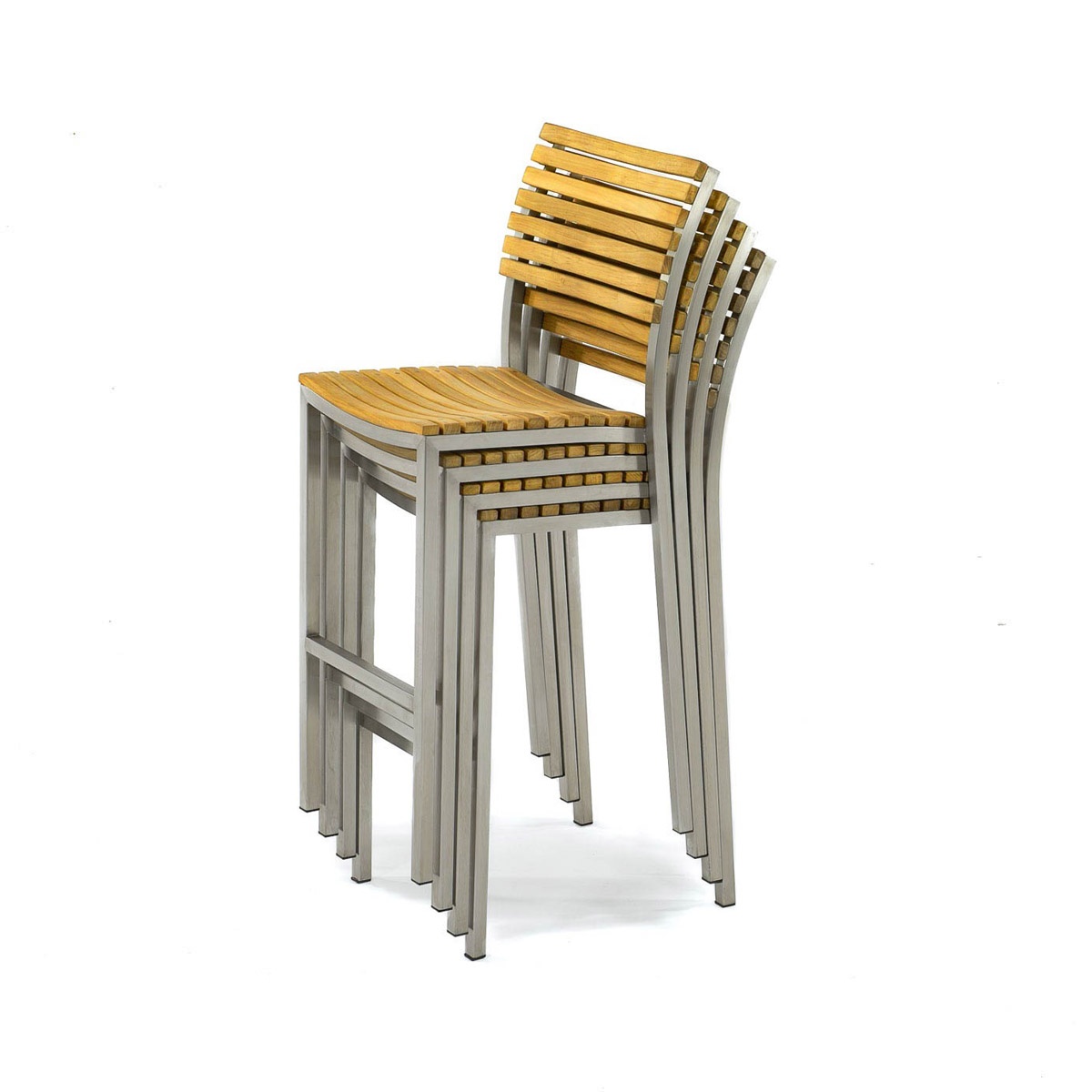 4 pc Vogue Stacking Bar Stool Set
