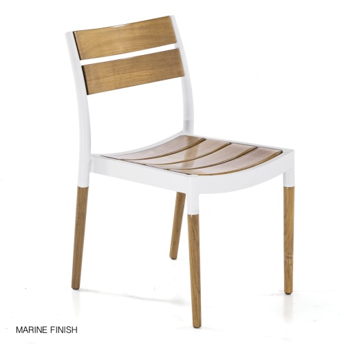 Bloom Side Chair Teak & Powder Coated Aluminum - Picture K