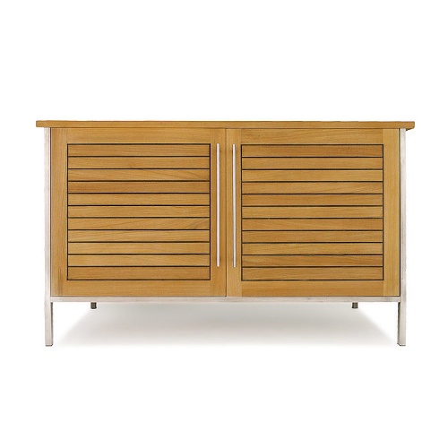 Vogue Sideboard  Teak & Stainless Steel - Picture K
