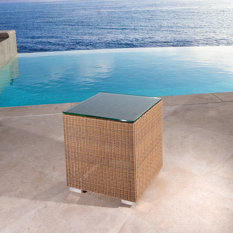 Malaga Side Table - Glass Top Included