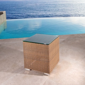 Malaga Side Table - Glass Top Included
