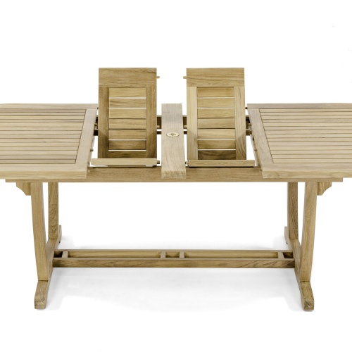 7 pc Montserrat Oval Teak Dining Set - Picture K