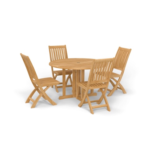 5 pc Folding Barbuda Dining Set - Picture A