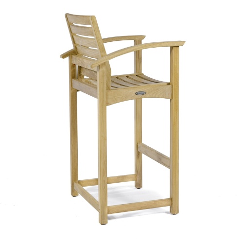 5 pc Somerset Teak High Bar and Stool Set - Picture L