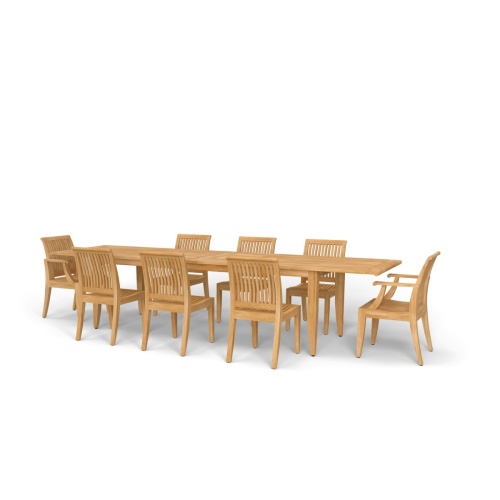 Laguna 9 pc Teak Dining Set - Picture A