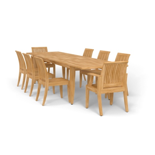 Laguna 9 pc Teak Dining Set - Picture E