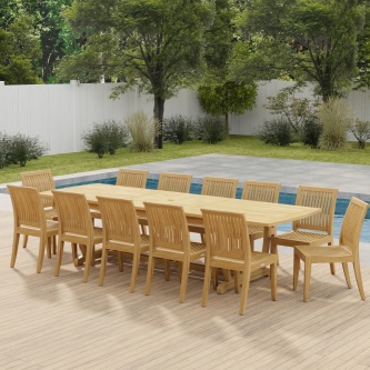 Grand Laguna 13 pc Teak Side Chair Set