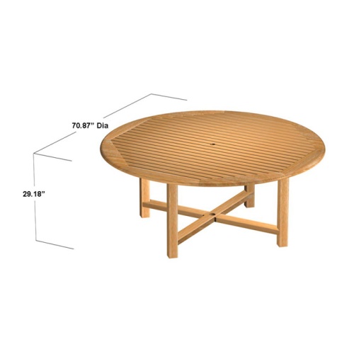 9 pc Buckingham Sussex Teak Dining Set - Picture L