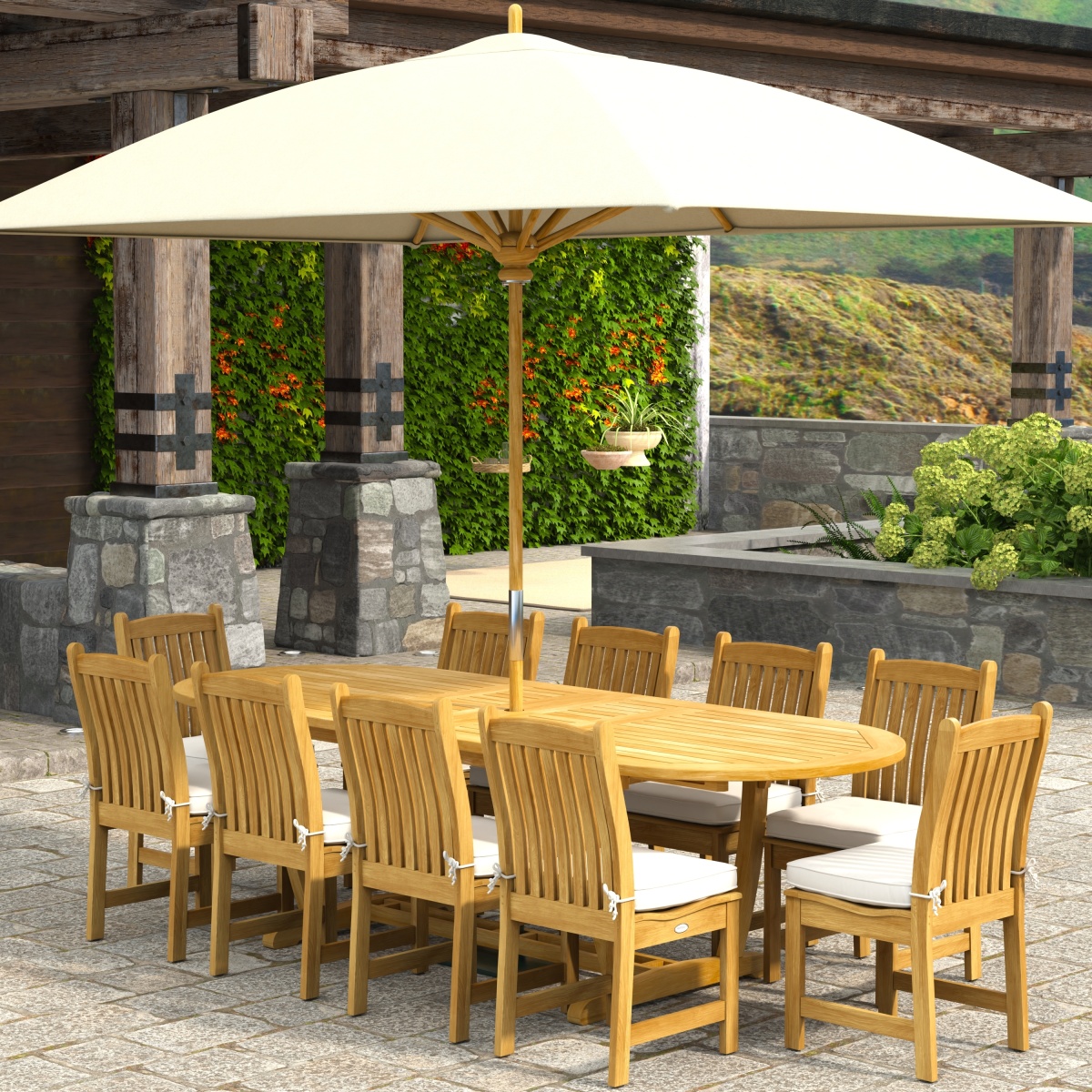 11 pc Montserrat Veranda Dining Set