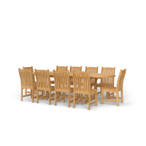 9 pc Montserrat Veranda Teak Dining Set - Picture A