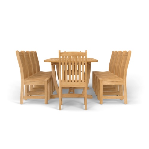 9 pc Montserrat Veranda Teak Dining Set - Picture G