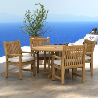 5 pc Veranda Barbuda Teak Dining Set