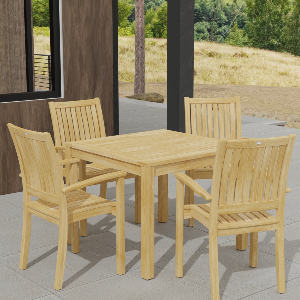 5 pc Sussex Teak Dining Set