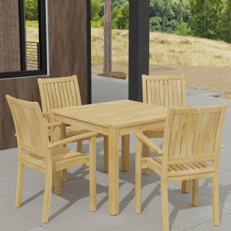 5 pc Sussex Teak Dining Set