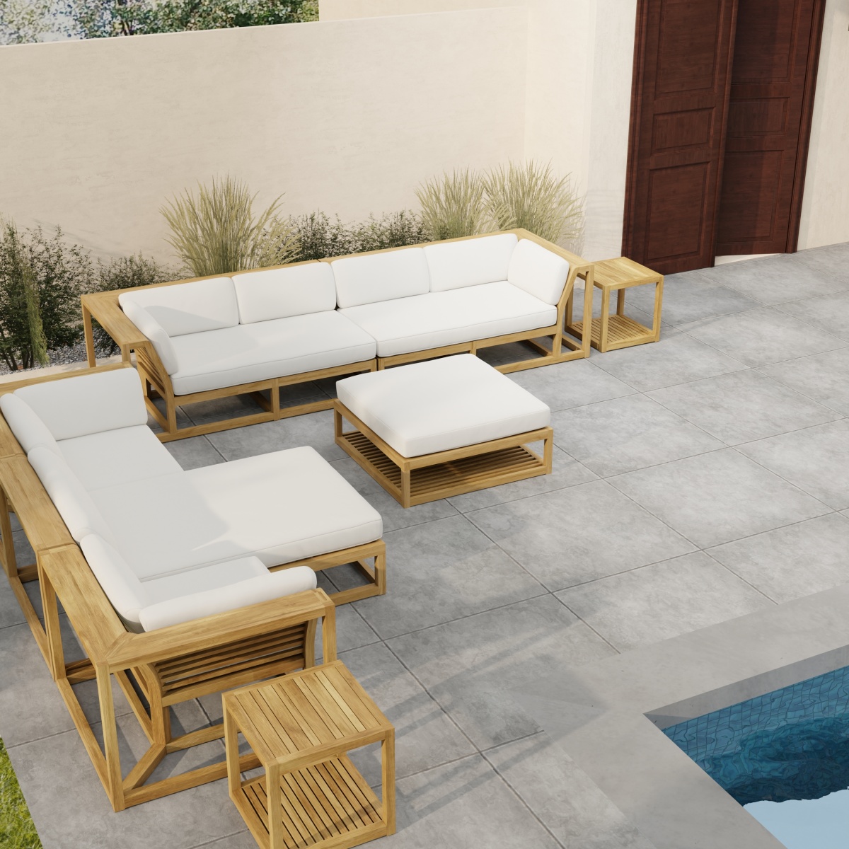 Maya 7 pc Sectional Furniture Set